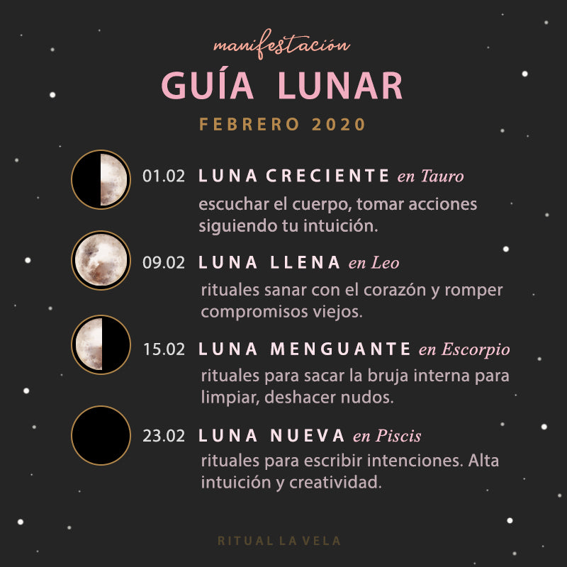 Astrología: Guía Lunar del Mes de Febrero 2020