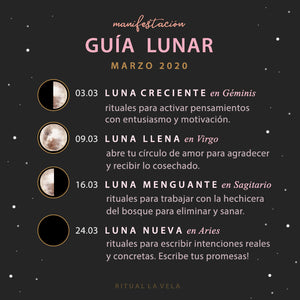 Guía Lunar del Mes de Marzo del 2020