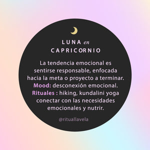 Hablemos de la influencia luna en Capricornio