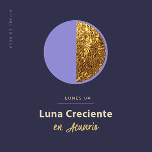 Lunes 4 de Noviembre Ritual de Luna Creciente en Acuario
