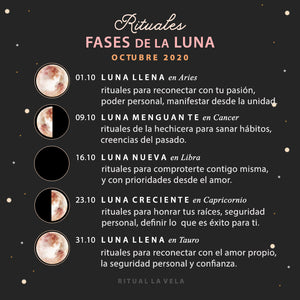 Las Fases y Rituales de la Luna Octubre 2020