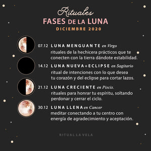 Rituales y Fases de la Luna Mes de Diciembre 2020