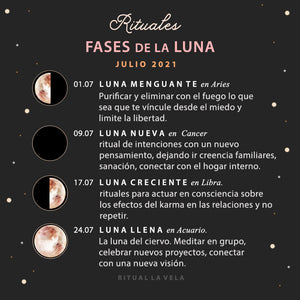 Rituales Fases de la Luna -Mes de Julio 2021
