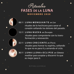 Rituales y Fases de la Luna del Mes de Noviembre 2020