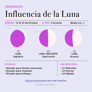 Influencia de la Luna Semana 19 al 25 Octubre 2020