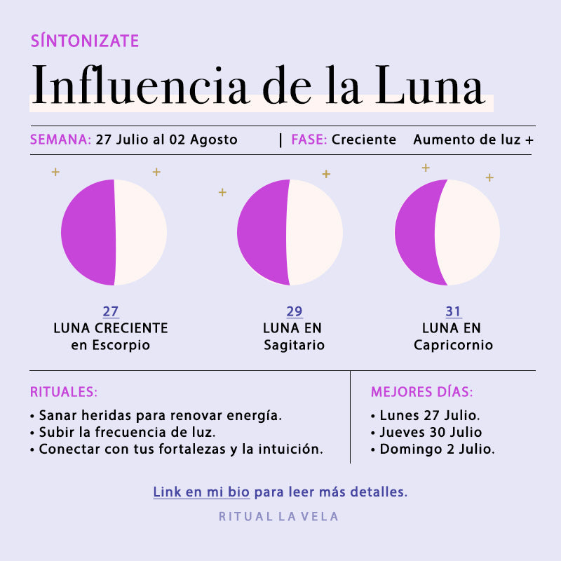 Influencia de la Luna Semana 26 julio al 2 de agosto 2020